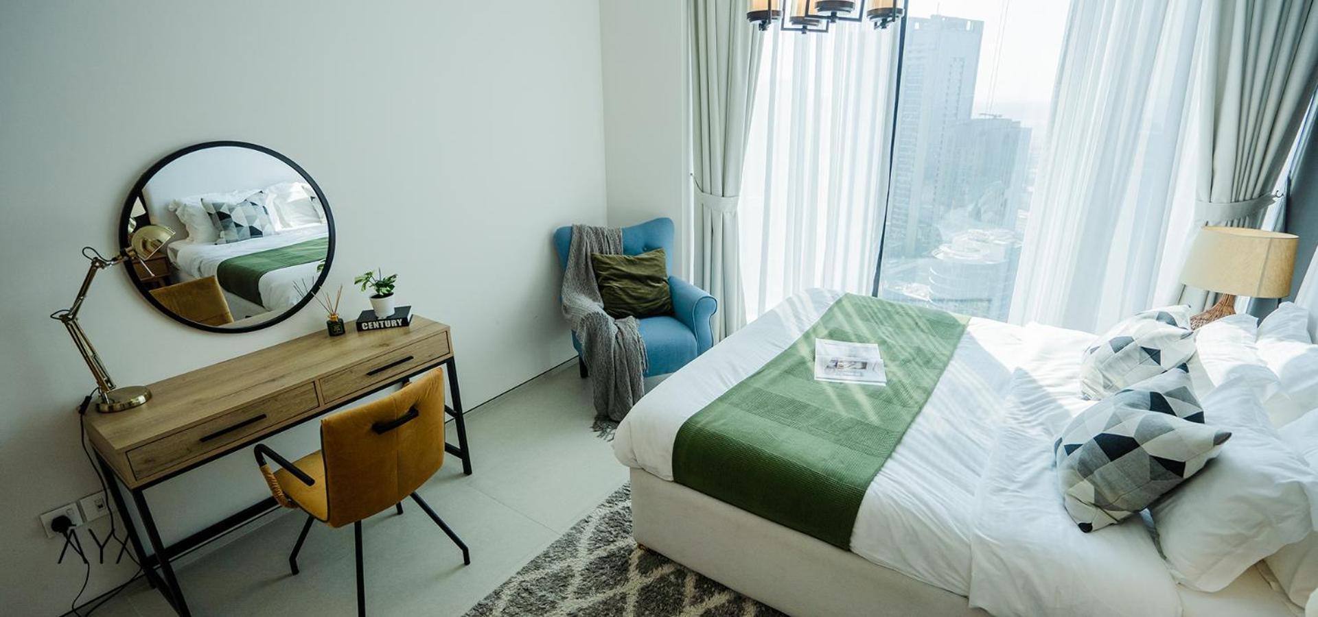 Jumeirah Gate Tower 1 - Stylish Apartment With Pool & City Views ดูไบ ภายนอก รูปภาพ