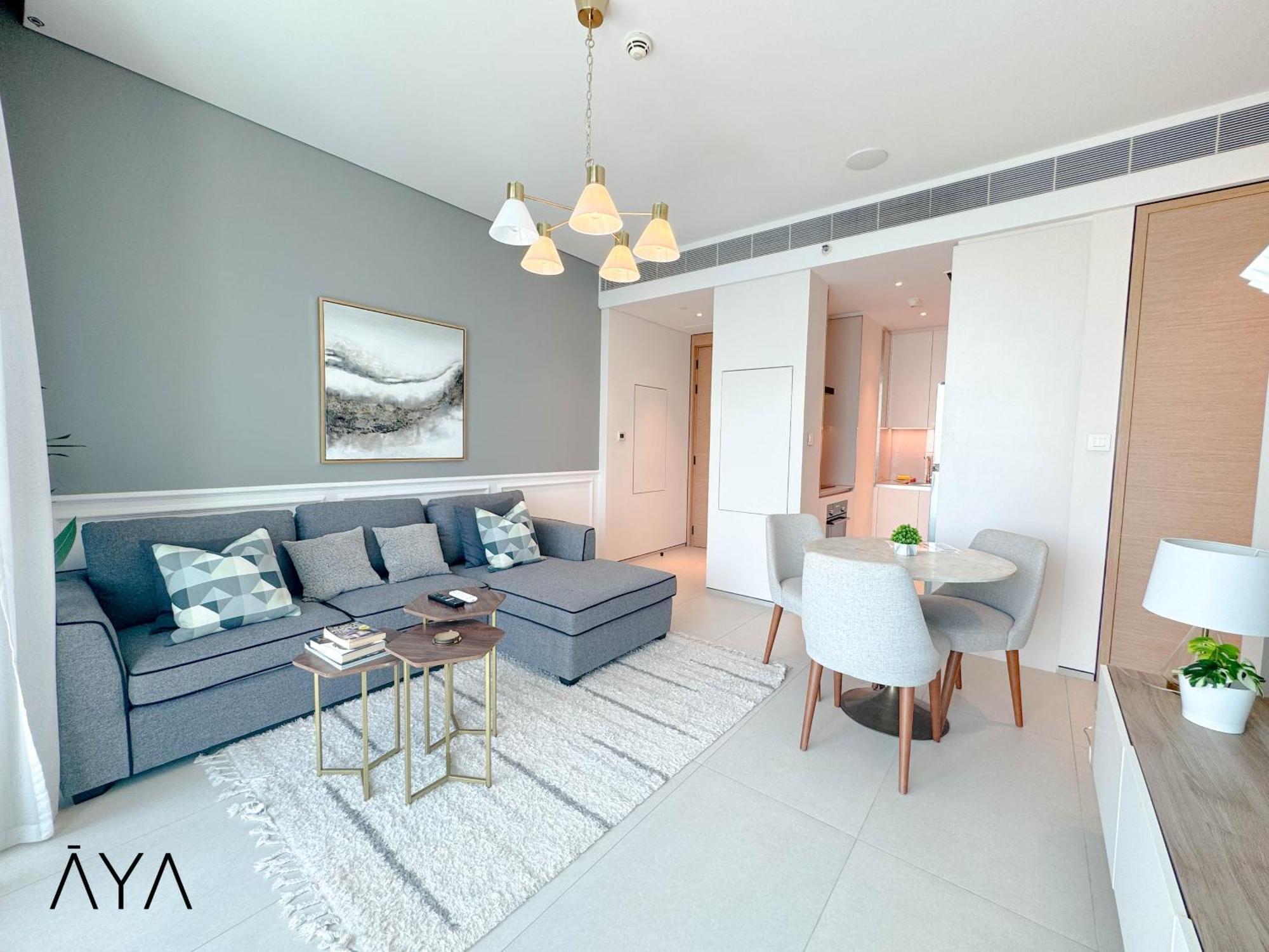 Jumeirah Gate Tower 1 - Stylish Apartment With Pool & City Views ดูไบ ภายนอก รูปภาพ